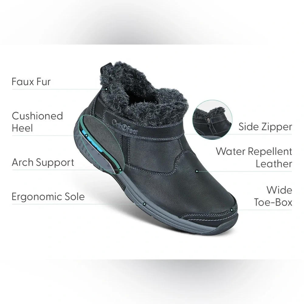 NIB/NWT Orthofeet Siena boots - size 10W - Picture 2 of 16
